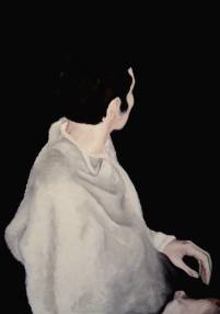Schilderij defenceless in fleece door Debbie de Leau